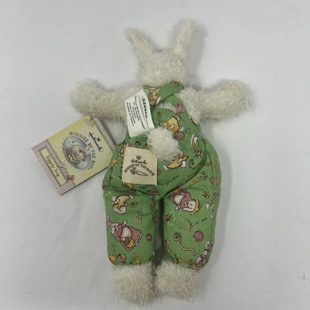 Vtg Hallmark Easter Rabbit Bunnies By The Bay Zippity Snip Plush Doll 7